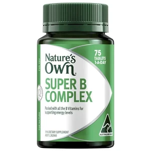 (PRE ORDER) Nature's Own Super B Complex 75 Tablets shelf life 2yrs